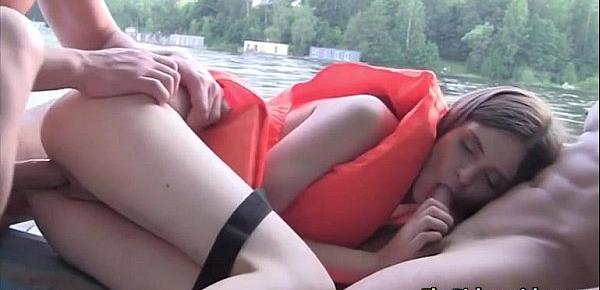  Babe gets slammed right in the boat